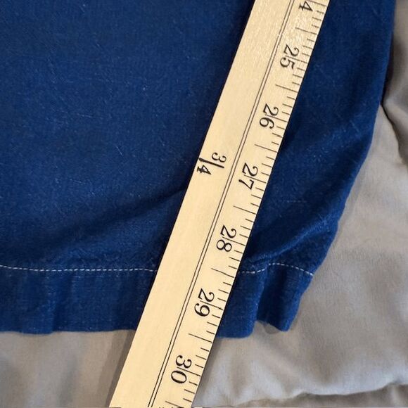 Eileen Fisher Italian Linen Rayon Blend Lantern Pants Drawstring Blue Size Large - Picture 10 of 12